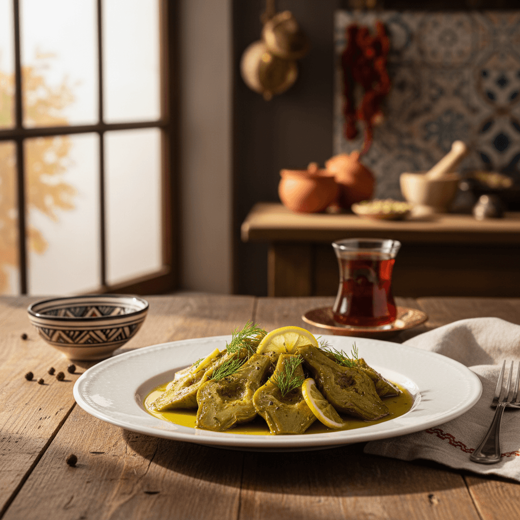 Zeytinyağlı Enginar Kalbi Tarifi - Geleneksel Türk Mutfağı