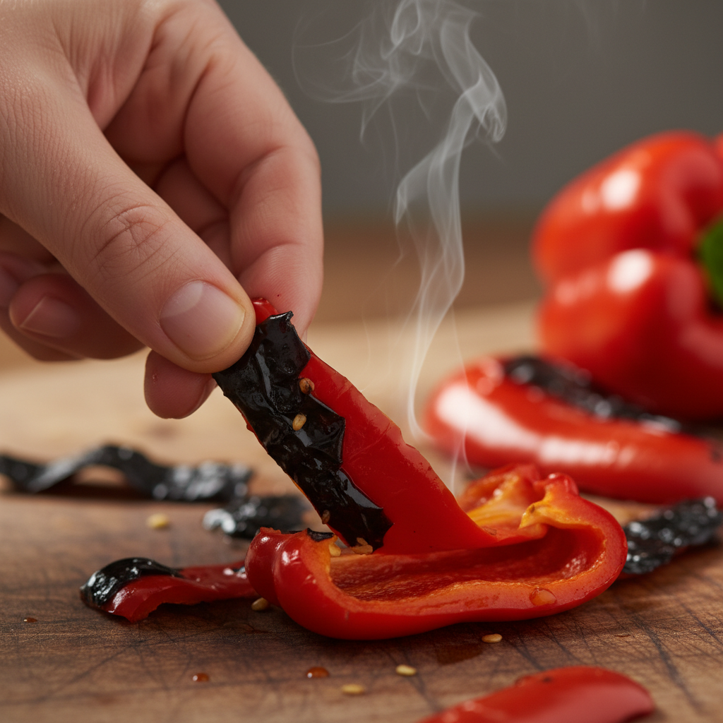 Zeytinyağlı Közlenmiş Biber Mezesi Tarifi - Geleneksel Lezzet - Gorsel 2