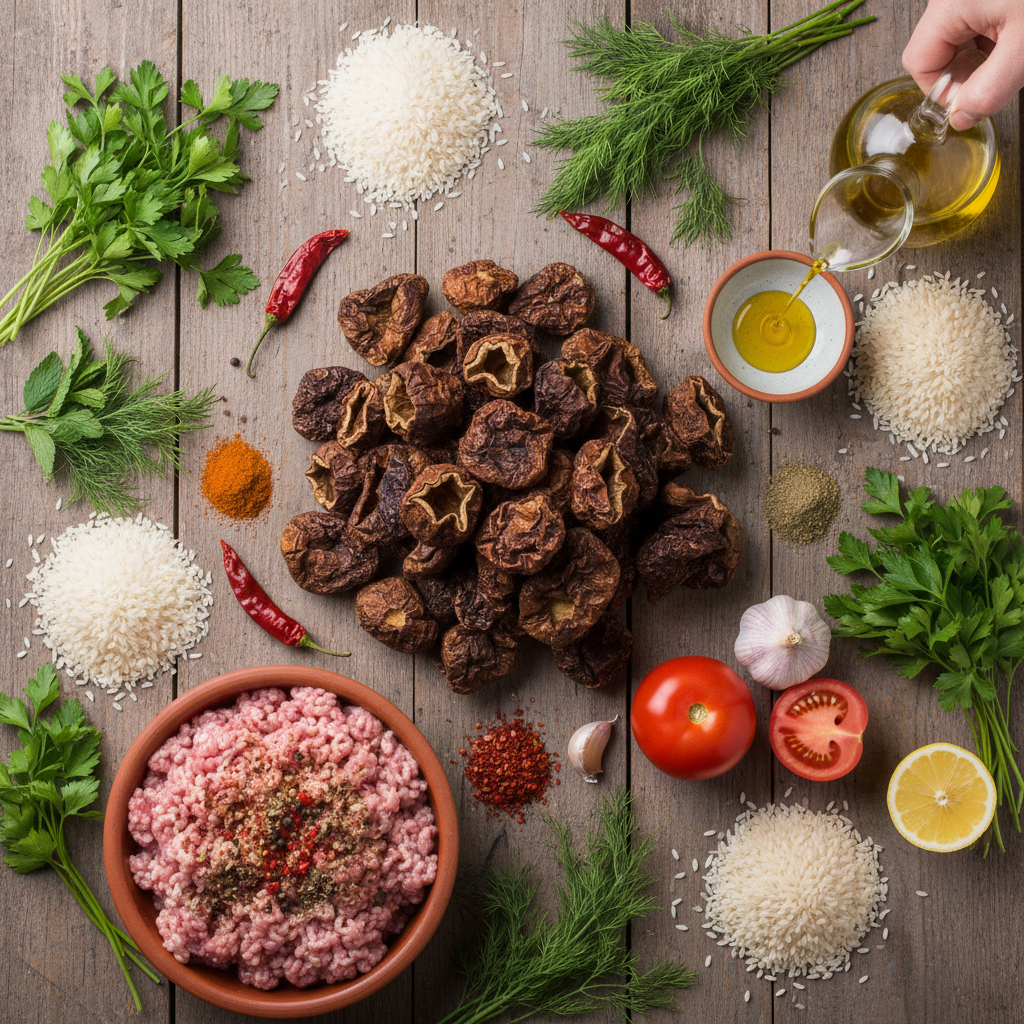 Zeytinyağlı Kuru Patlıcan Dolması Tarifi - Adım Adım Rehber - Gorsel 4
